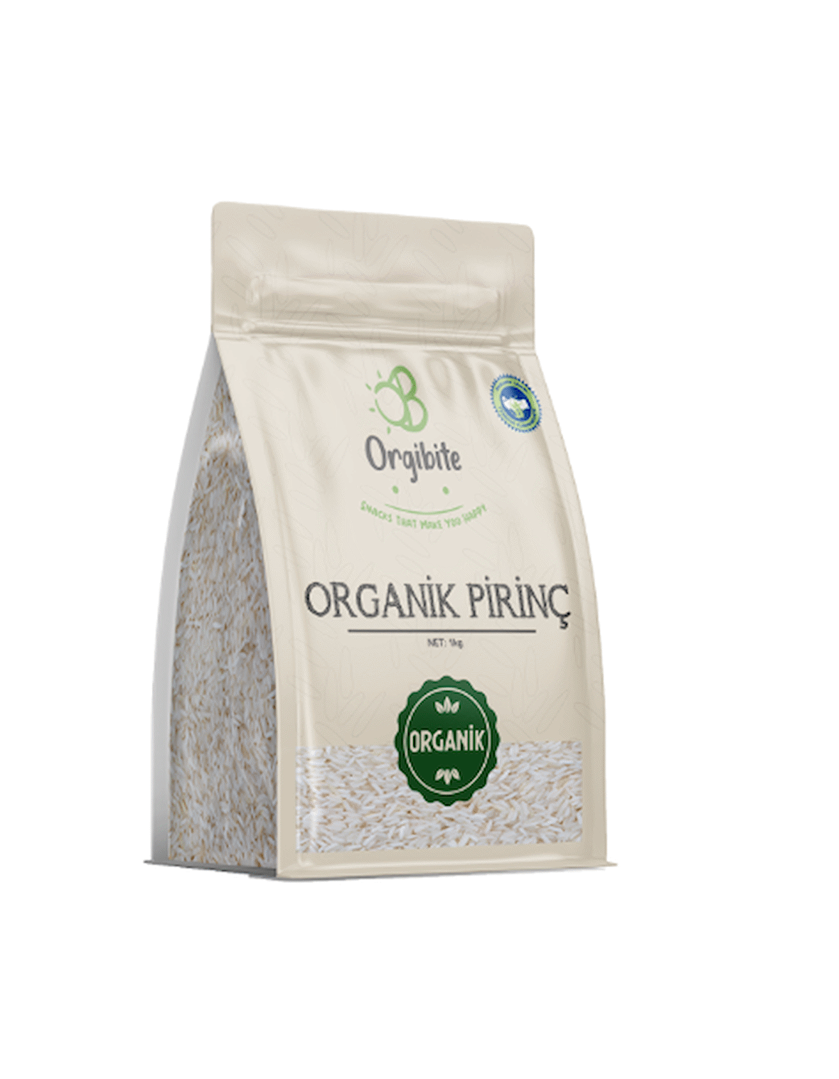 Orgibite Organik Pirinç 1 Kg Paket